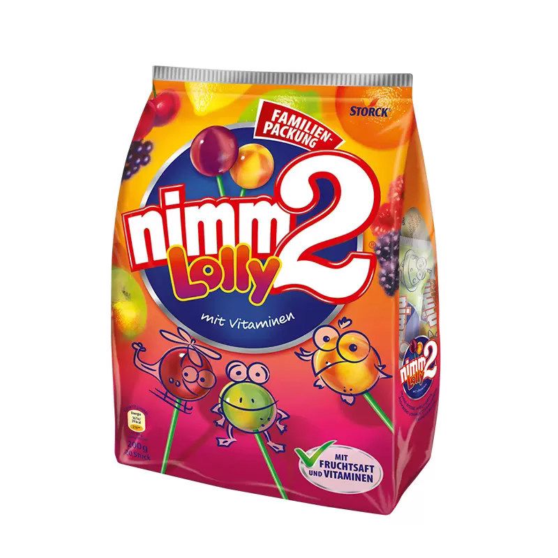 德国nimm2二宝棒棒糖儿童