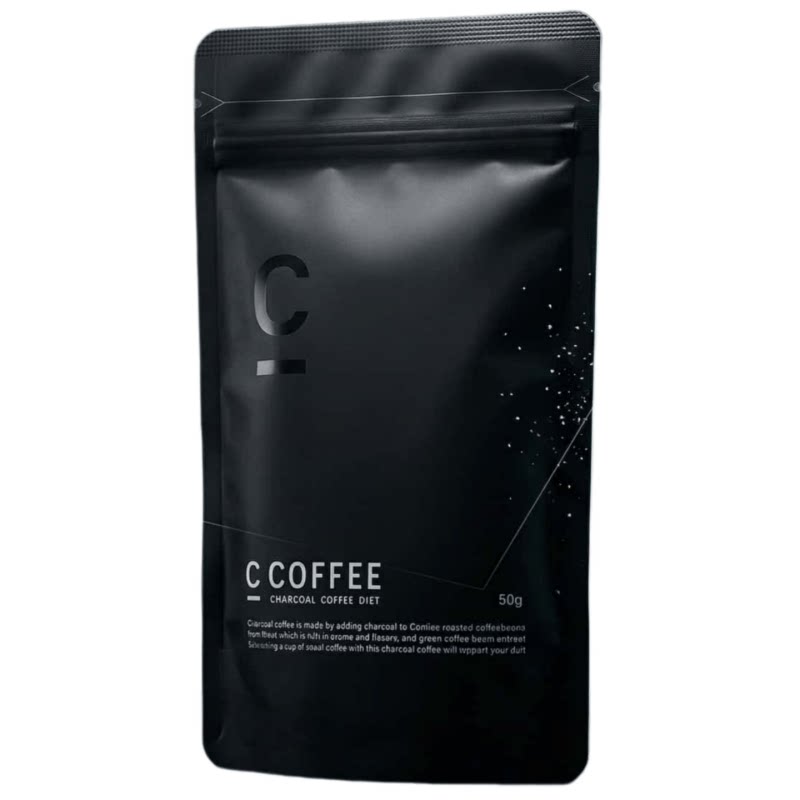 日本代购C COFFEE炭黑咖啡饱腹轻体巴西咖啡MCT绿原酸乳酸菌