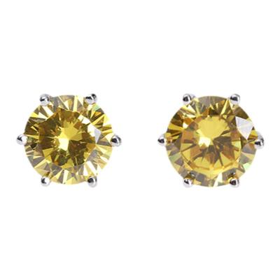 LUXTA纯银黄钻男士气质耳钉耳饰