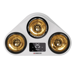 志高壁挂式灯暖浴霸灯泡取暖器照明挂墙式卫生间浴室暖光灯免打孔