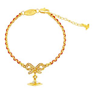 CAMIERY西太后立体土星蝴蝶结红绳编织手链女本命年轻奢小众精致