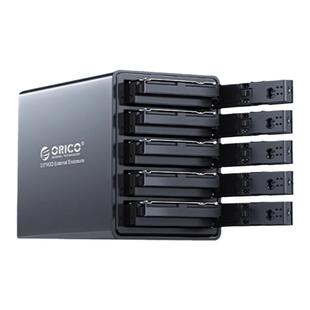 奥睿科3.5寸多盘位移动硬盘存储柜USB3.0外接sata磁盘RAID阵列盒