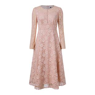 珂莱蒂尔koradior商场同款春季款气质蕾丝连衣裙女法式气质裙装