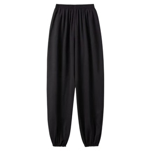 秀华道源新款加厚太极服裤子秋冬季保暖太极拳练功裤阔腿裤