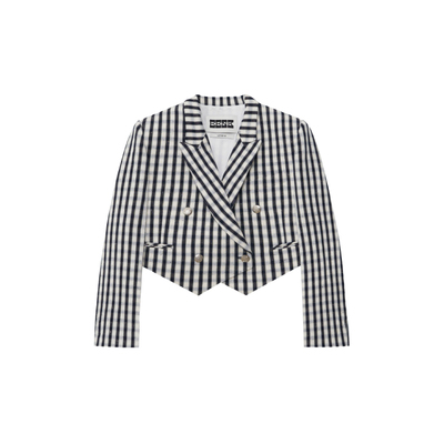 EENK23SS短款双排扣西装