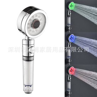 LED花洒带过滤芯淋浴8008 S36温控数显止水喷头开关莲蓬头带