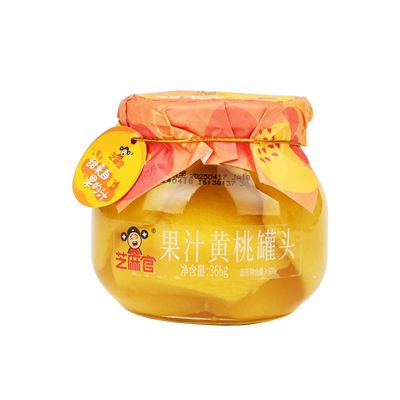 芝麻官果汁黄桃罐头366g*4罐