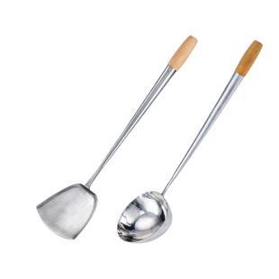 香港代购陈枝记炒勺港式锅铲商用304不锈钢手勺厨师炒菜专用炒壳