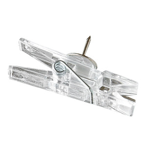 3.5透明塑料夹子图钉ins风工字钉不伤纸软木板毛毡照片墙装饰按钉