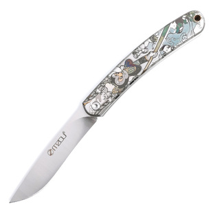 M390粉末钢折刀悟空雕刻高硬度锋利户外随身无锁口袋折叠小水果刀