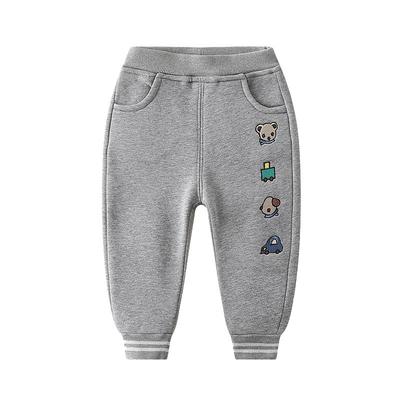 男童长裤一体绒运动裤