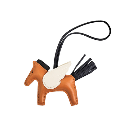 H家真皮小马包包挂件钥匙扣挂饰