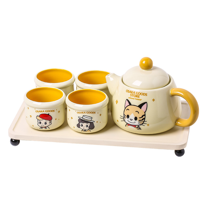 轻奢乔迁家庭杯具套装陶瓷水杯