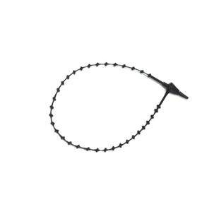 珠链扎带珍珠链手穿针子母扣吊牌绳线塑料绑带服装一次性标签尼龙