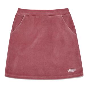 秒发 oido|KIRSH丝绒半身裙高腰A字裙女学生短裙2019春夏韩国代购