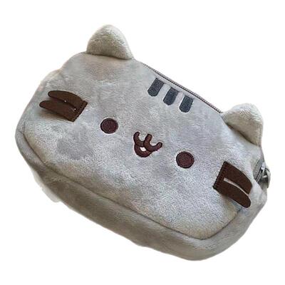 胖吉猫打盹猫可爱猫咪双层笔袋