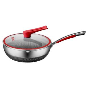 铿锵不锈钢锅盖家用炒菜锅雪平锅盖子玻璃锅盖耐高温把手单独锅盖