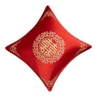 喜字结婚抱枕一对婚庆婚房中式客厅沙发高级靠垫红色压床靠枕枕套