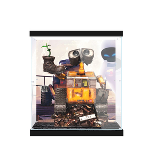 适用瓦力手办极匠雕像收纳模型手办专用展示盒防尘透明亚克力罩