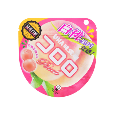 uha日本进口网红白桃40g味觉糖
