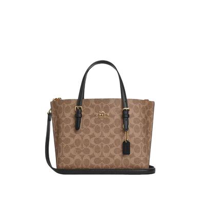 COACH/蔻驰官方 奥莱款女士MOLLIE 25单肩斜挎手提包托特包CV965