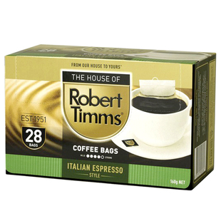 直邮澳洲代购Robert Timms罗伯特替姆斯速溶滤袋咖啡独立装24包