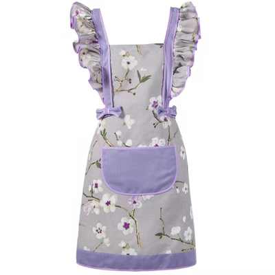 淡紫防污女韩版时尚花边打扫卫生