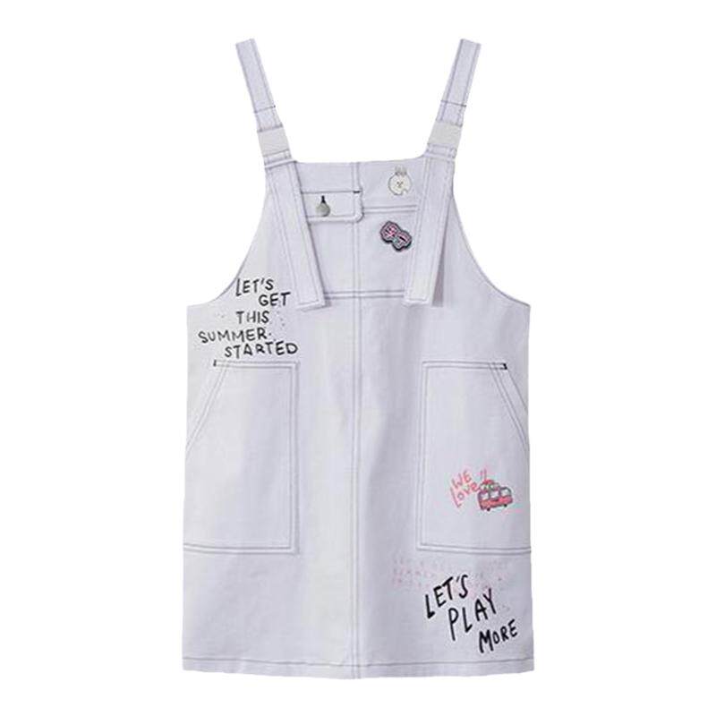 Lining/李宁正品 LINE FRIENDS联名布朗熊系列女子背带裙ASKR208