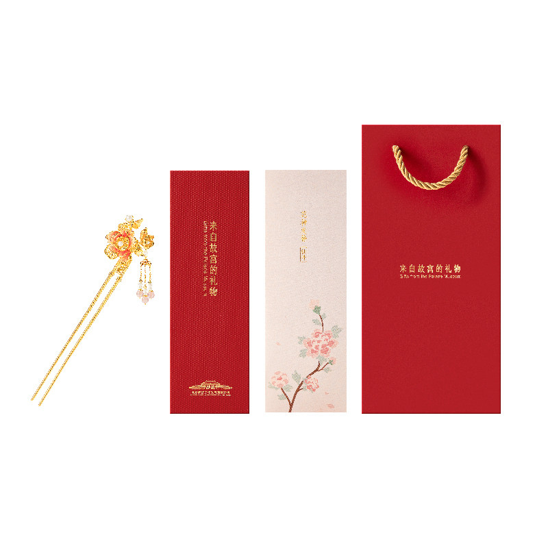 宫廷宝贝故宫文创牡丹花神发簪