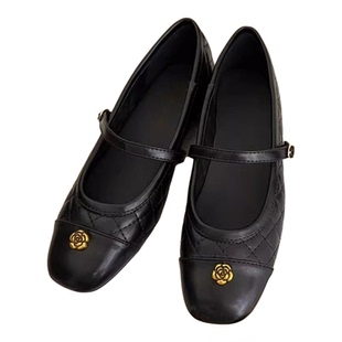 内增高小香风方头浅口单鞋女2026春季新款玛丽珍鞋气质温柔配裙子