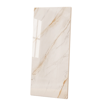 鱼肚白岩板餐桌台面定制大理石材茶几桌面餐边柜厨房定做瓷砖板材