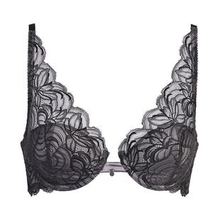 【光影全罩杯】青色双色渐变列维斯蕾丝内衣女文胸薄款