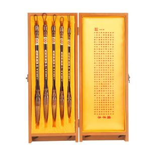 御堂一品正品皇狼御笔高档狼毫毛笔书法专用套装专业精品礼盒送人专业文房四宝高级礼品国画行书楷书笔墨纸砚
