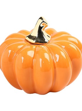 多子多福陶瓷南瓜摆件