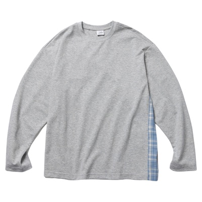 SUPERTOFU 侧缝拼接衬衫布 抗皱新疆棉 复古休闲质感长袖T恤 AW25