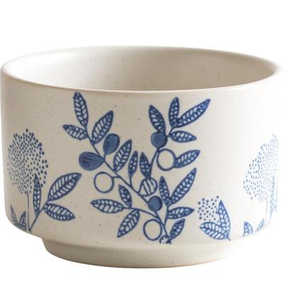 泥可尔青花釉下彩陶瓷茶杯250ml