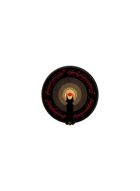 tlp反光车贴指环王2索伦魔眼戒指