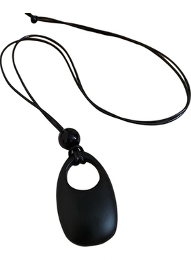 美拉德复古抽拉丝巾项链女