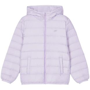 斯凯奇童装冬季款男女中大童流行短款羽绒服外套轻质柔软保暖上衣