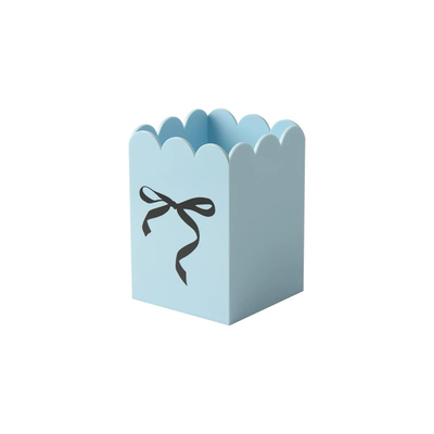 SilentWind寂风ins蝴蝶结蓝色桌面收纳托盘收纳桶梳妆台收纳系列