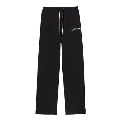 弹力橡筋腰头Edhardy直筒长裤