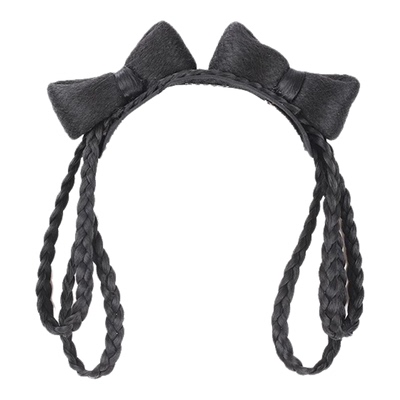 儿童汉服发箍假发古装一体式头饰盘发女童古风造型发髻辫子垫发包