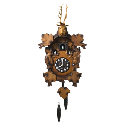 丽声进口布谷鸟木质大挂钟