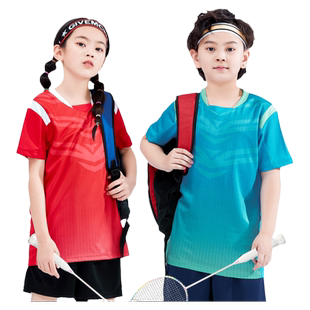 儿童羽毛球服打羽毛球运动服套装女童女夏服装专业速干服气排球服