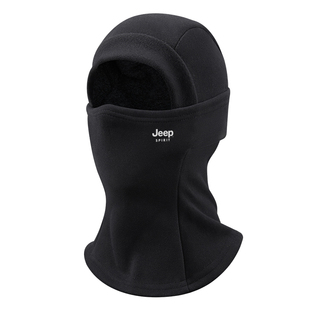 JEEP SPIRIT吉普骑行套头帽女士保暖冬季防风面罩头盔内胆连体帽