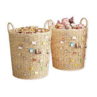 优勤儿童玩具收纳筐大容量宝宝毛绒玩具收纳箱零食玩偶储物箱