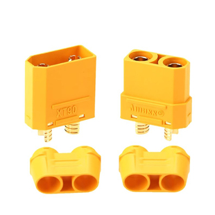 Amass XT90插头4.5mm镀金香蕉插大电流电池接头航模车船无人机FPV