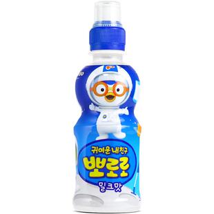 Pororo啵乐乐儿童饮料235ml瓶装 防呛吮吸瓶嘴多口味韩国进口