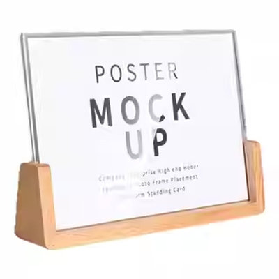 餐厅桌面菜品价格介绍榉木展示牌