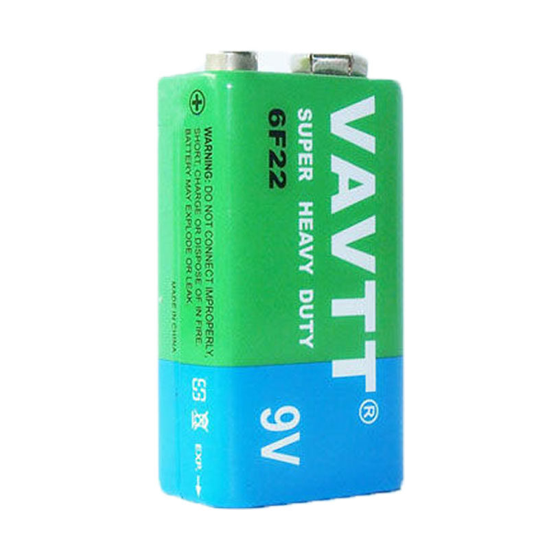 VAVTT 9V方块电池碳性叠层6F22报警器遥控红外万用表话筒玩具包邮